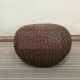 Hand Knitted pouf ottoman