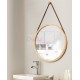 Miroir strap forme ronde