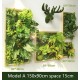 Artificial green wall plant panels