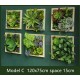 Artificial green wall plant panels