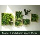 Artificial green wall plant panels