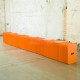 Banc extensible et modulable H42cm en orange