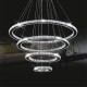 Circle crystal LED Pendant lamp 4 ring