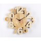 Horloge design Algo en bois massif