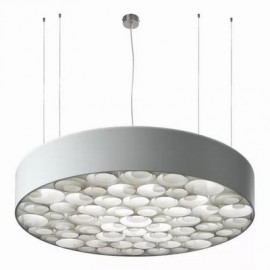 Suspension LED design Spiro Blanche