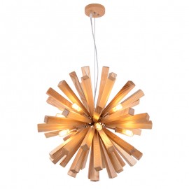 Suspension en bois design Firework