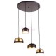 Molly LED 4 Cluster Pendant Chandelier