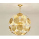 Lustre rond design Lily Pad Brass