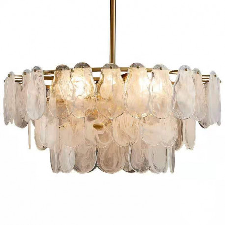 Leon Round Chandelier 3 Tiers Glamorous Lighting