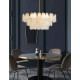 Leon Round Chandelier 3 Tiers Glamorous Lighting