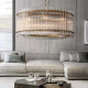 Chandelier Rond Ruby Single