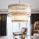 Ruby Round Chandelier 2 Tiers