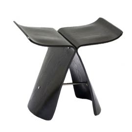 Sori Yanagi Butterfly style stool black