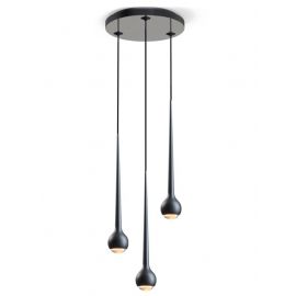 Suspension LED design Falling Water 3 lampes