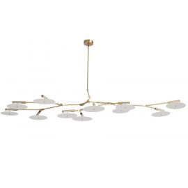 Chandelier LED design Branching Disc 11 lampes