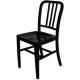 Navy powder coated chair