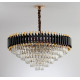 Oscuro Metal And Crystal Round Chandelier