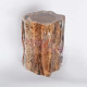 Clear Epoxy Resin Wood Stump Stool