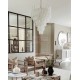 Chandelier design Verre Murano Petal