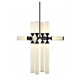 Chandelier suspension LED design Castle 12 lampes