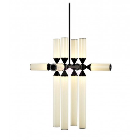 Chandelier suspension LED design Castle 12 lampes