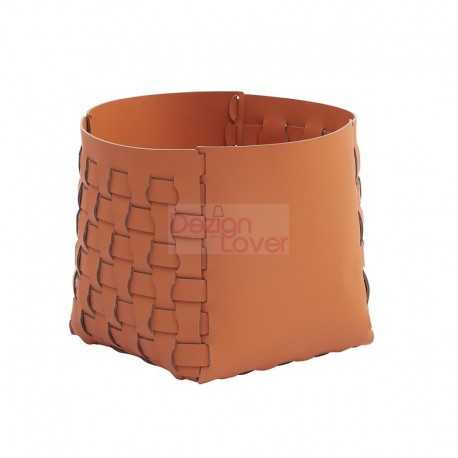 Panier De Rangement En Cuir De Selle Casa Mobilier Designer Tarif Pro