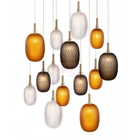 Chandelier design METAMORPHOSIS Cluster