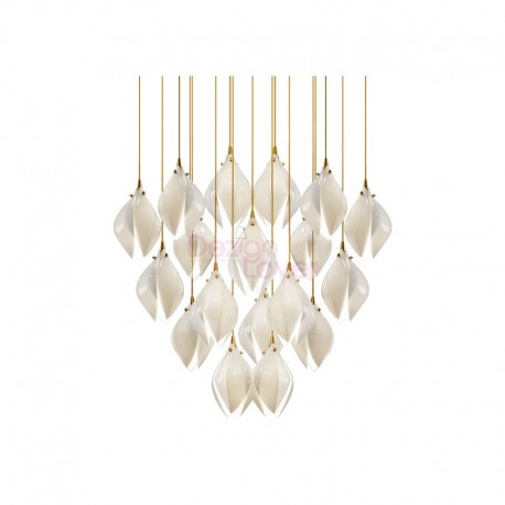 Chandelier design Bloom Petal Porcelain