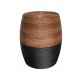 Handwoven Rattan Stool Ottoman