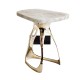 Pyra Marble Sculptural Side Table