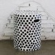 Black and White Spotted Ceramic Garden Stool