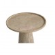 Pedestal Travertine Side Table