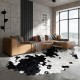 Cowhide Patchwork Rug Oval