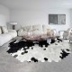 Cowhide Patchwork Rug Oval