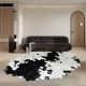 Cowhide Patchwork Rug Oval