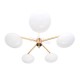 Six Lune Vintage Ceiling lamp 5 globes Angelo Lelii