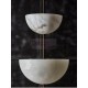 Alabaster Half Spheres Vertical Suspension