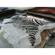 Tapis salon en peau de vache - Motif Zebra