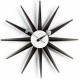 Horloge Nelson Sunburst Clock Walnut