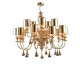 Eva chandelier gold and silver