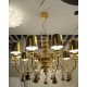 Eva chandelier gold and silver