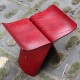 Tabouret design style Butterfly Sori Yanagi rouge