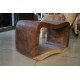 Tabouret design Tuareg en Teak