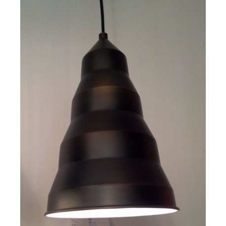 Step pendant lamp in black