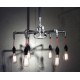 Industrial Iron Pipe pendant lamp 6 bulbs