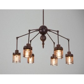 Chandelier design industriel spider