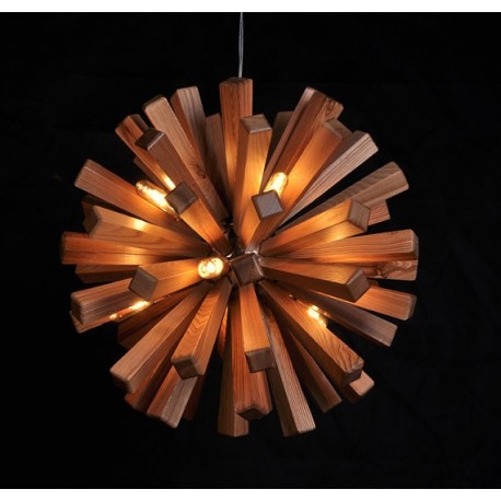 Suspension en bois design Firework