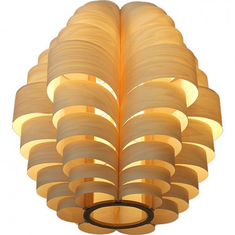 Suspension en bois design Glow