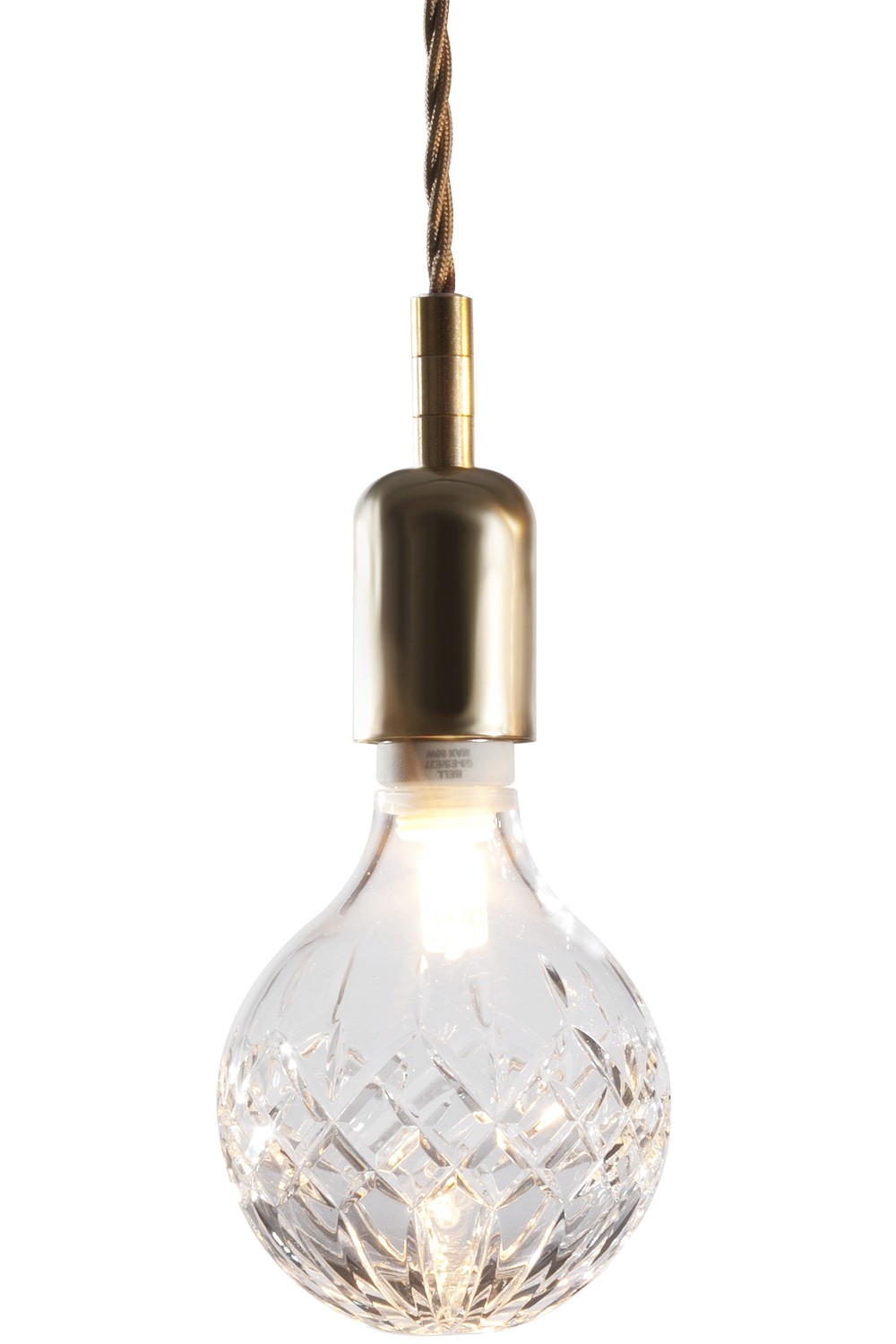 crystal bulb pendant