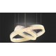 Suspension moderne LED 2 Ring forme ronde